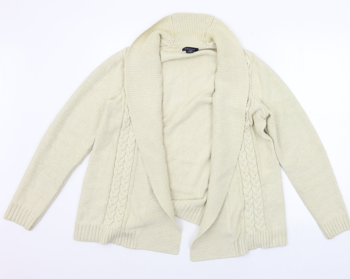 Lands' End Womens Beige   Cardigan Jumper Size M