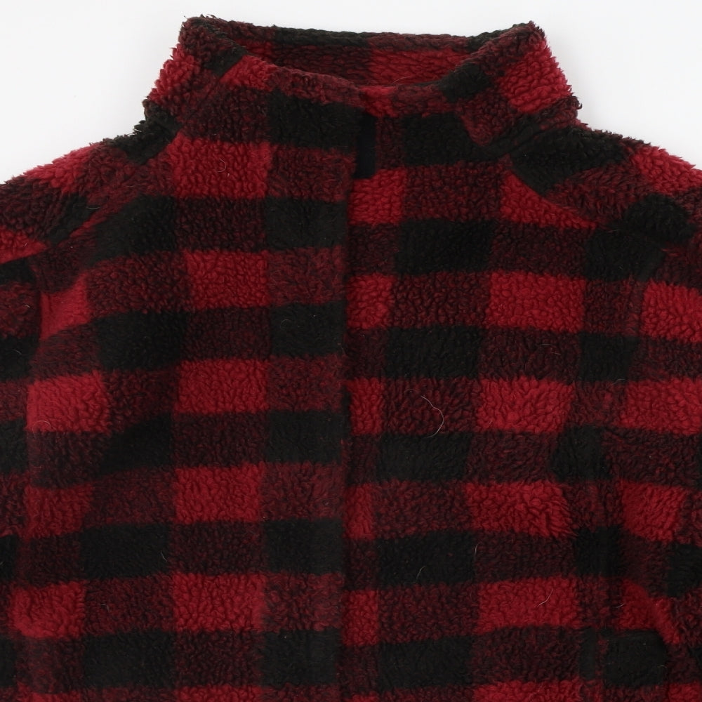 Roman Womens Black Check  Jacket Coat Size M