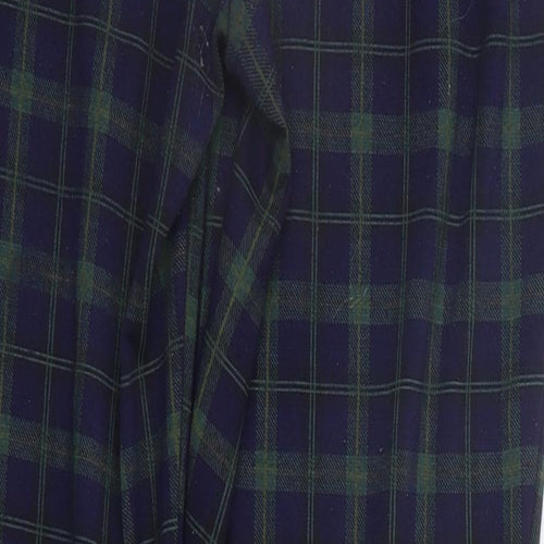 Primark Womens Green Check  Trousers  Size 8 L28 in