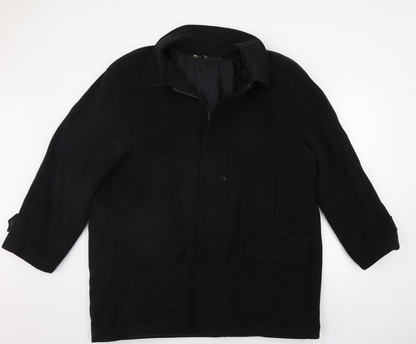 Preworn Mens Black   Jacket Coat Size XL