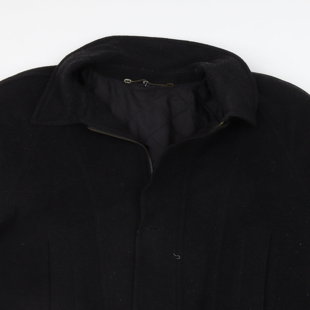 Preworn Mens Black   Jacket Coat Size XL