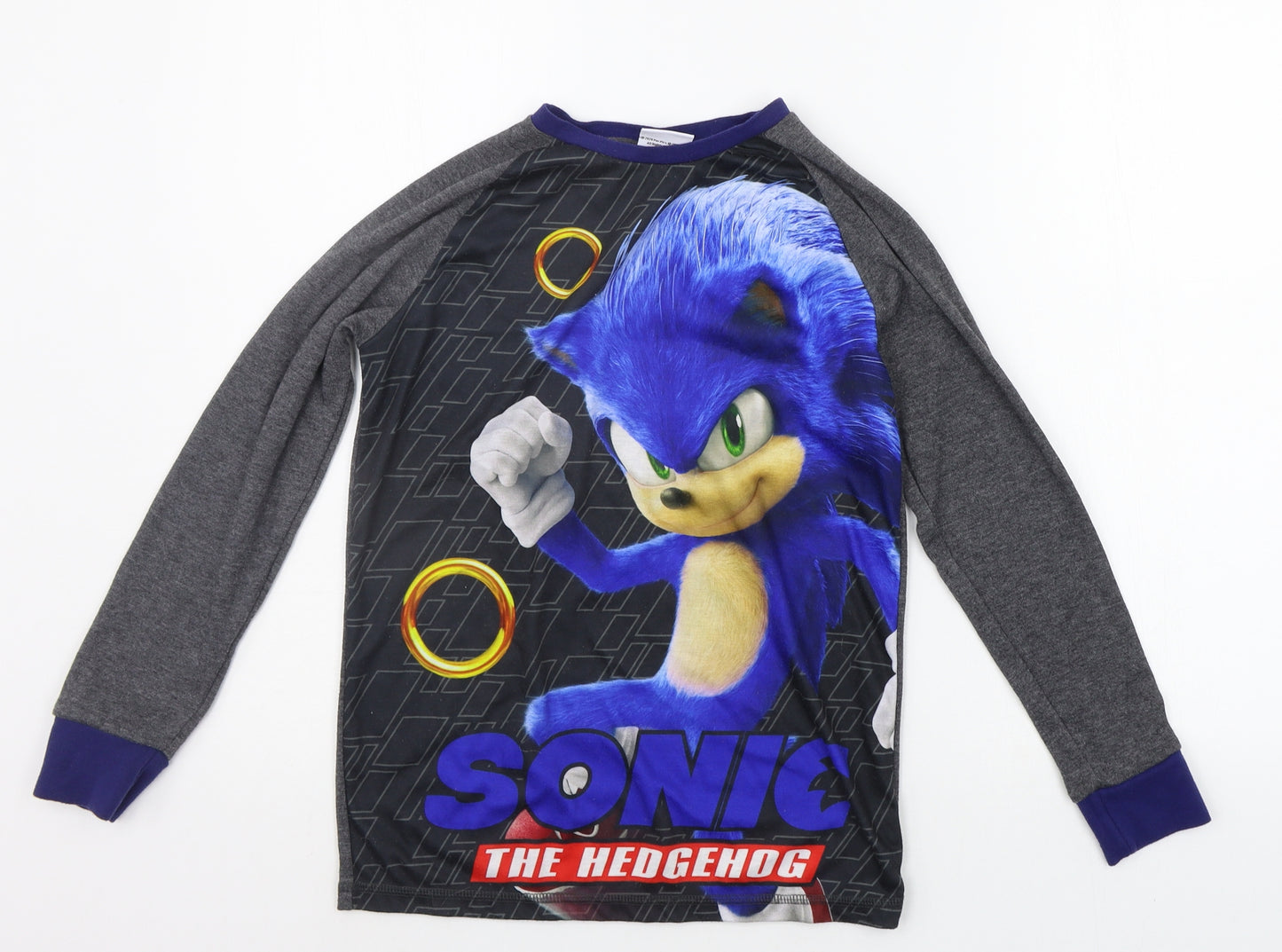 George Boys Grey   Basic T-Shirt Size 11-12 Years  - Sonic