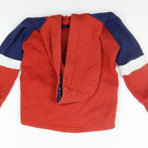 George Boys Red   Full Zip Hoodie Size 3-4 Years