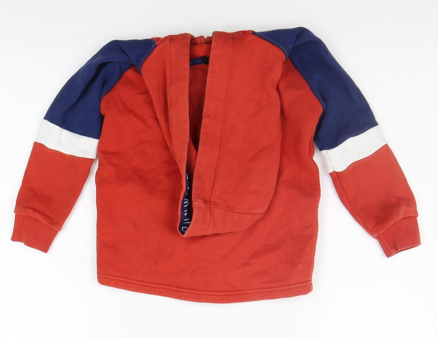 George Boys Red   Full Zip Hoodie Size 3-4 Years