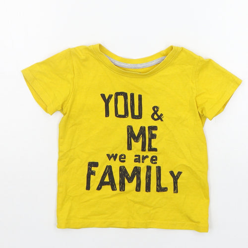 Primark Baby Yellow   Basic T-Shirt Size 18-24 Months
