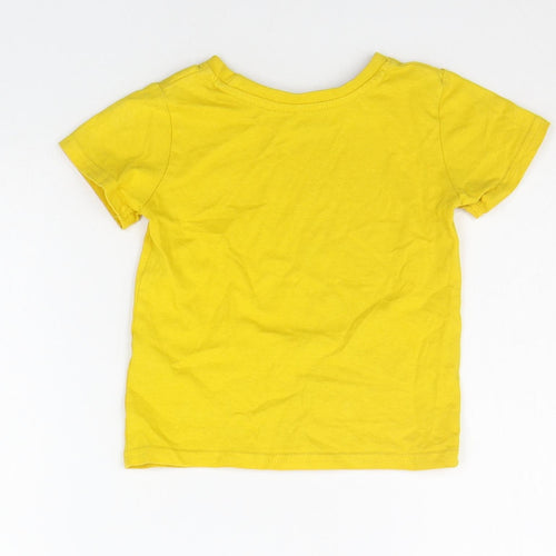 Primark Baby Yellow   Basic T-Shirt Size 18-24 Months