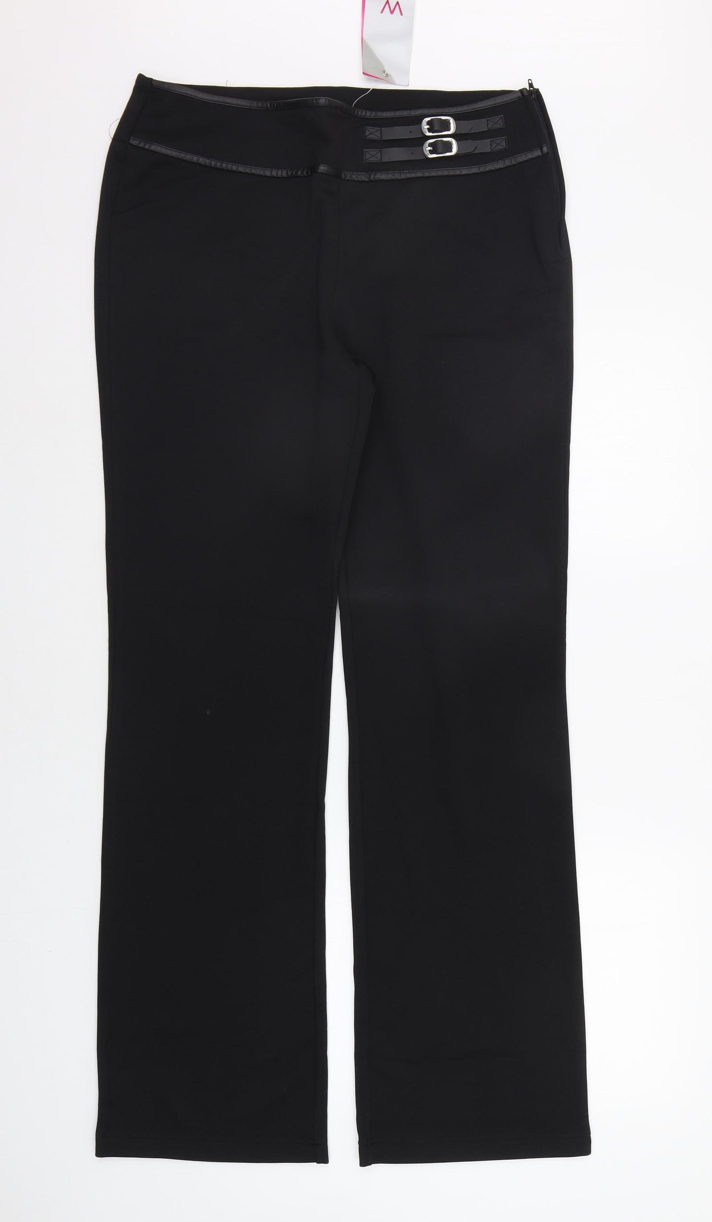 For Women Womens Black   Trousers  Size 14 L31 in