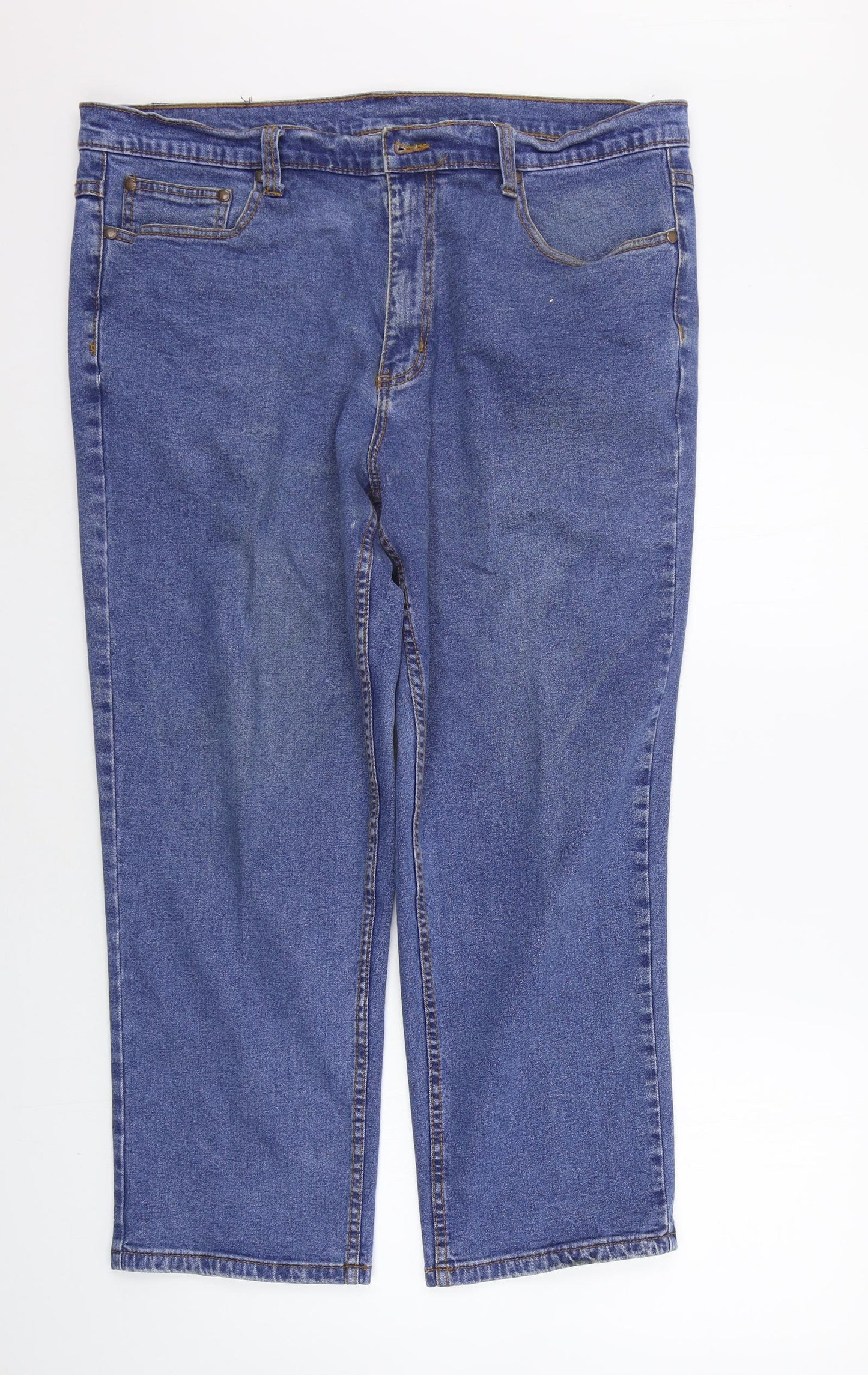 Cotton Traders Mens Blue   Straight Jeans Size 38 in L26 in
