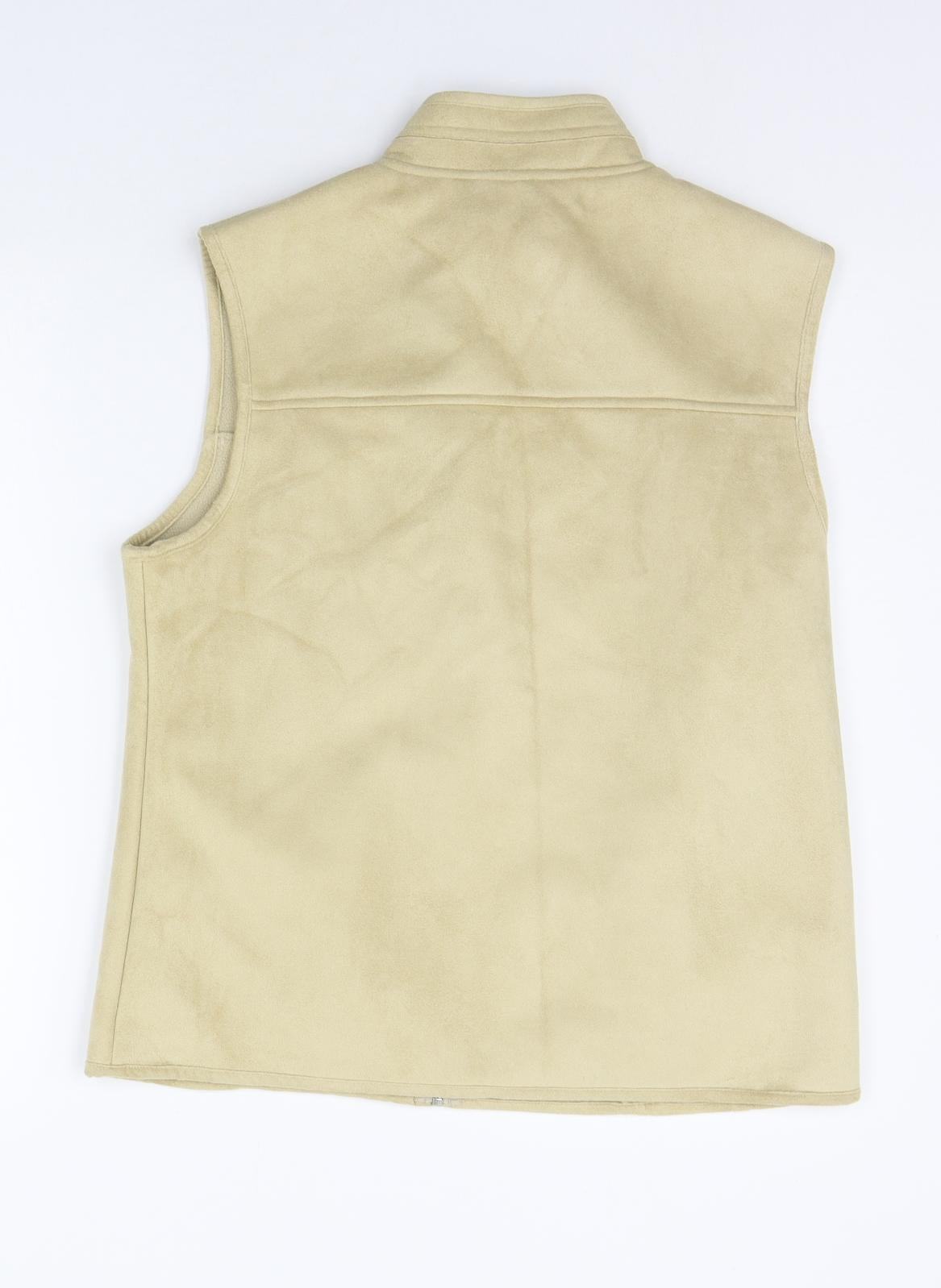 Tayberry & Co Mens Beige   Gilet Coat Size S