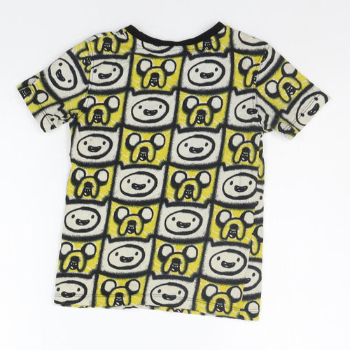 George Boys Yellow Geometric  Basic T-Shirt Size 5-6 Years
