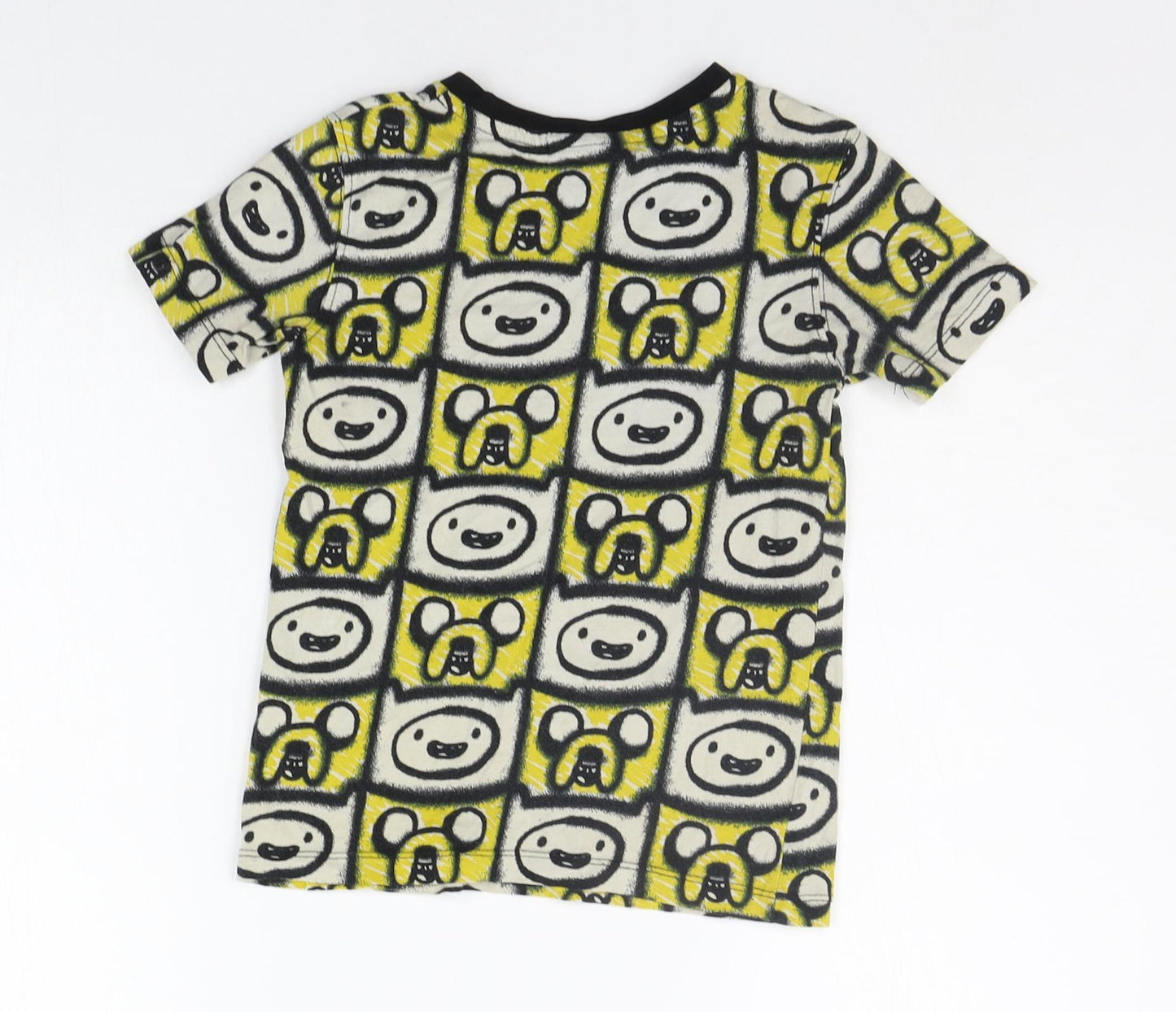 George Boys Yellow Geometric  Basic T-Shirt Size 5-6 Years