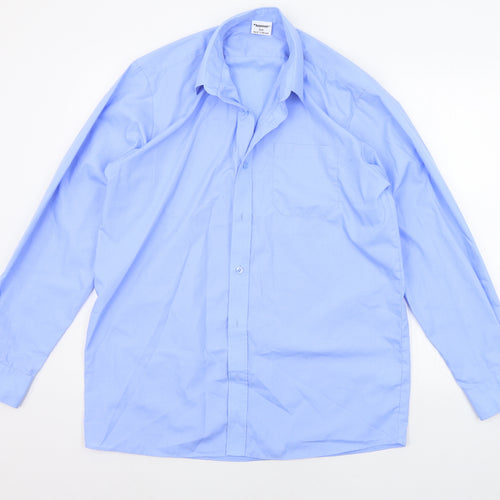Banner Mens Blue    Button-Up Size 15.5