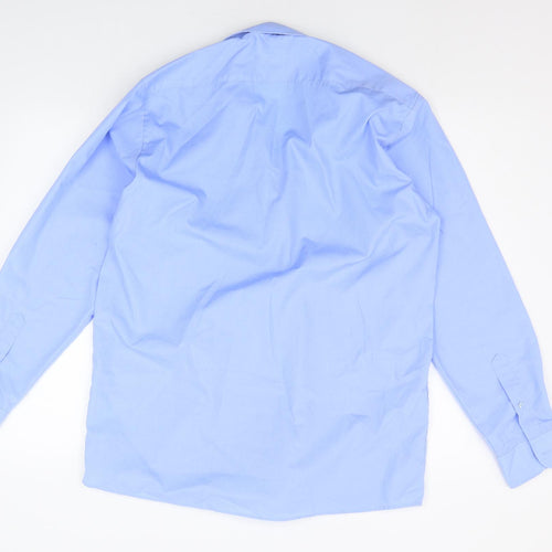 Banner Mens Blue    Button-Up Size 15.5