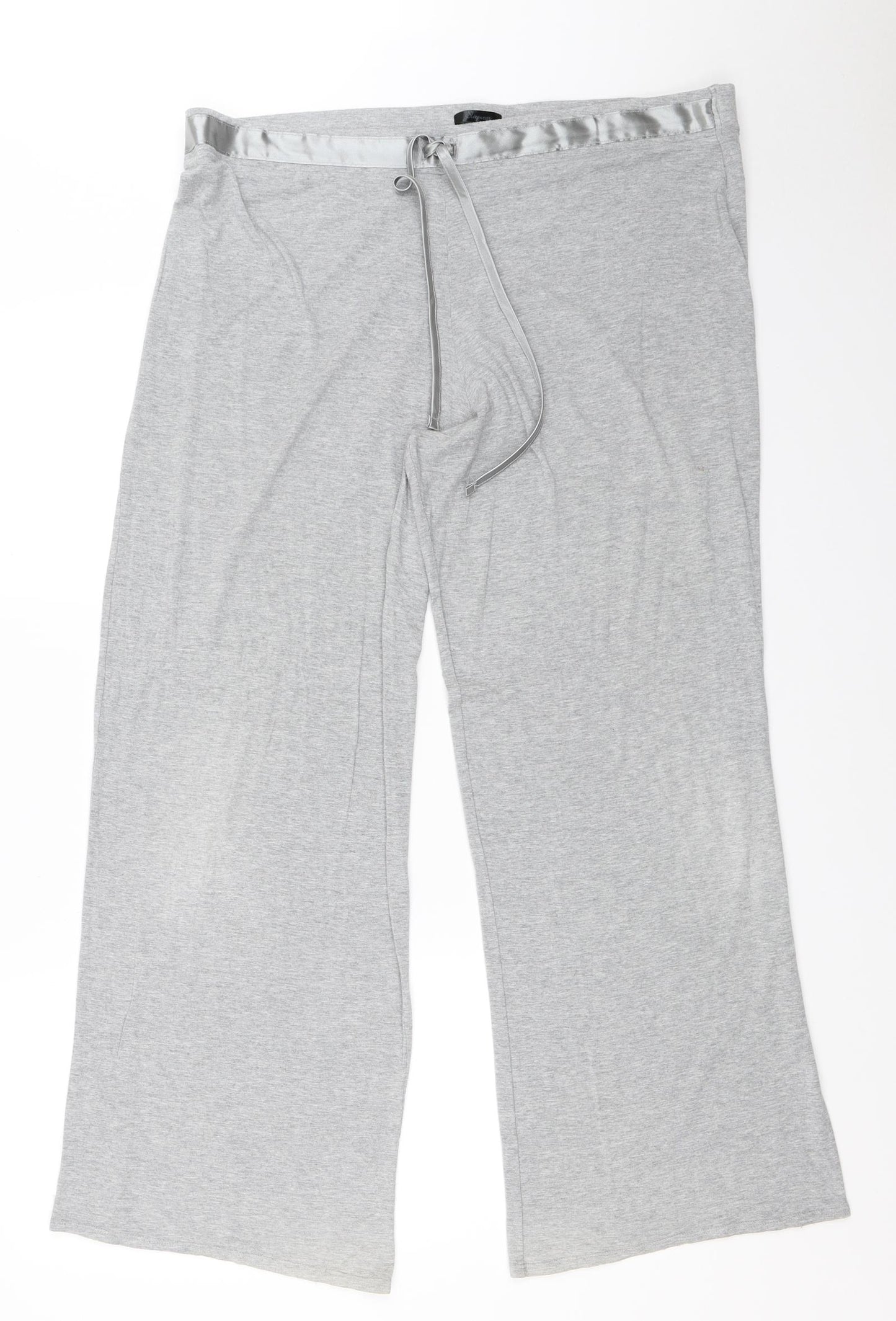 F&F Womens Grey Solid  Top Pyjama Pants Size 18