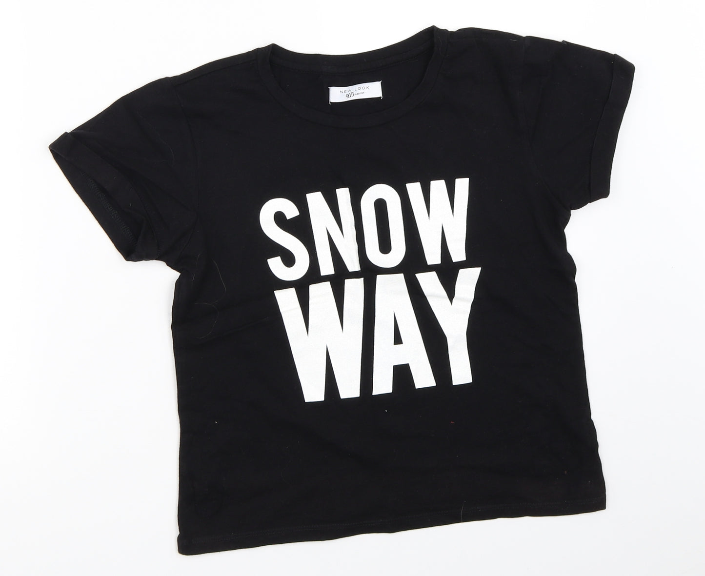New Look Girls Black   Basic T-Shirt Size M