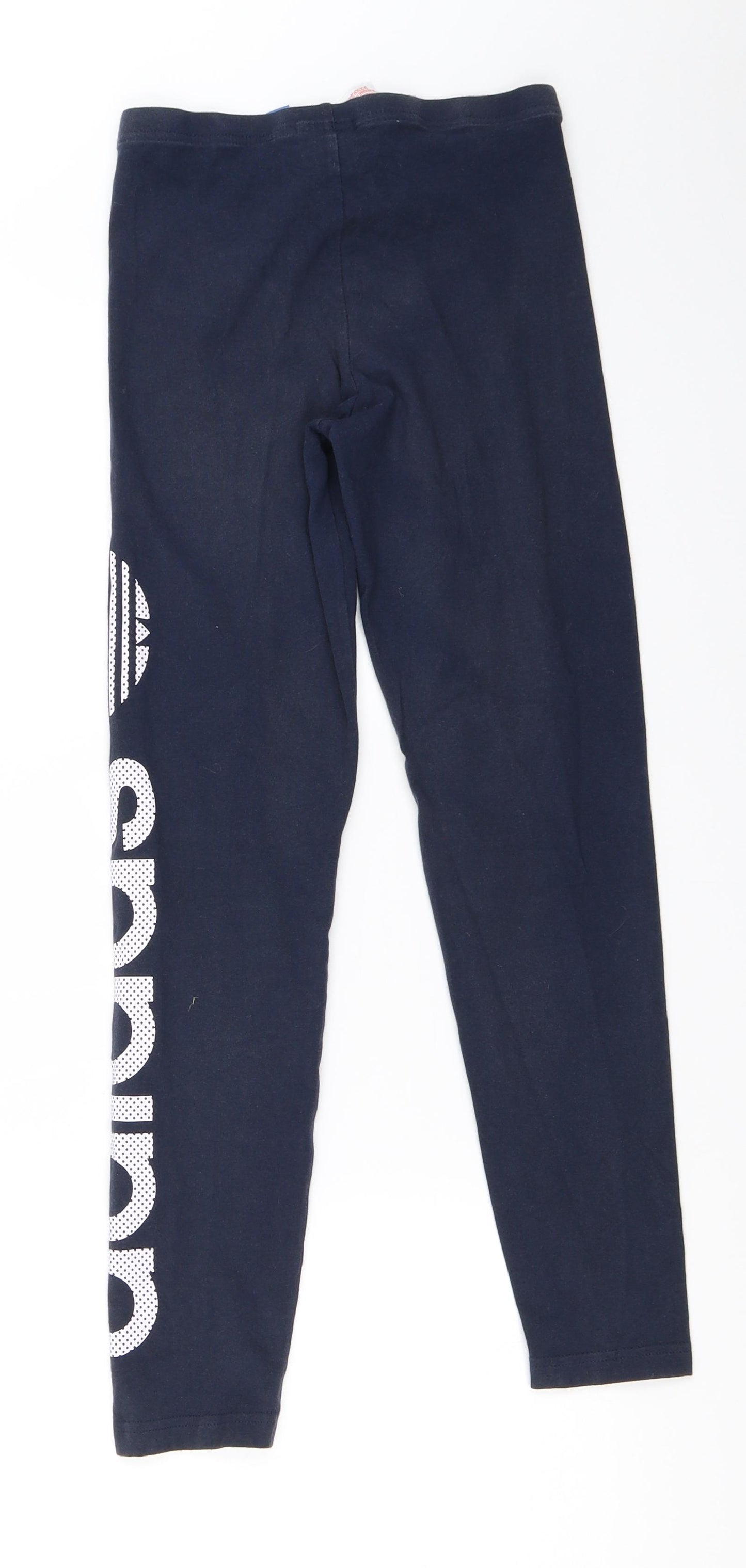 adidas Girls Blue   Capri Trousers Size 11-12 Years - leggings