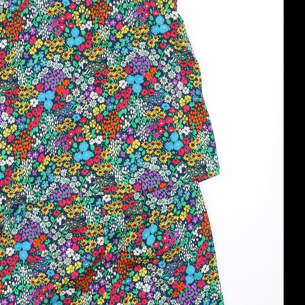 NEXT Girls Blue Floral  Playsuit One-Piece Size 11 Years