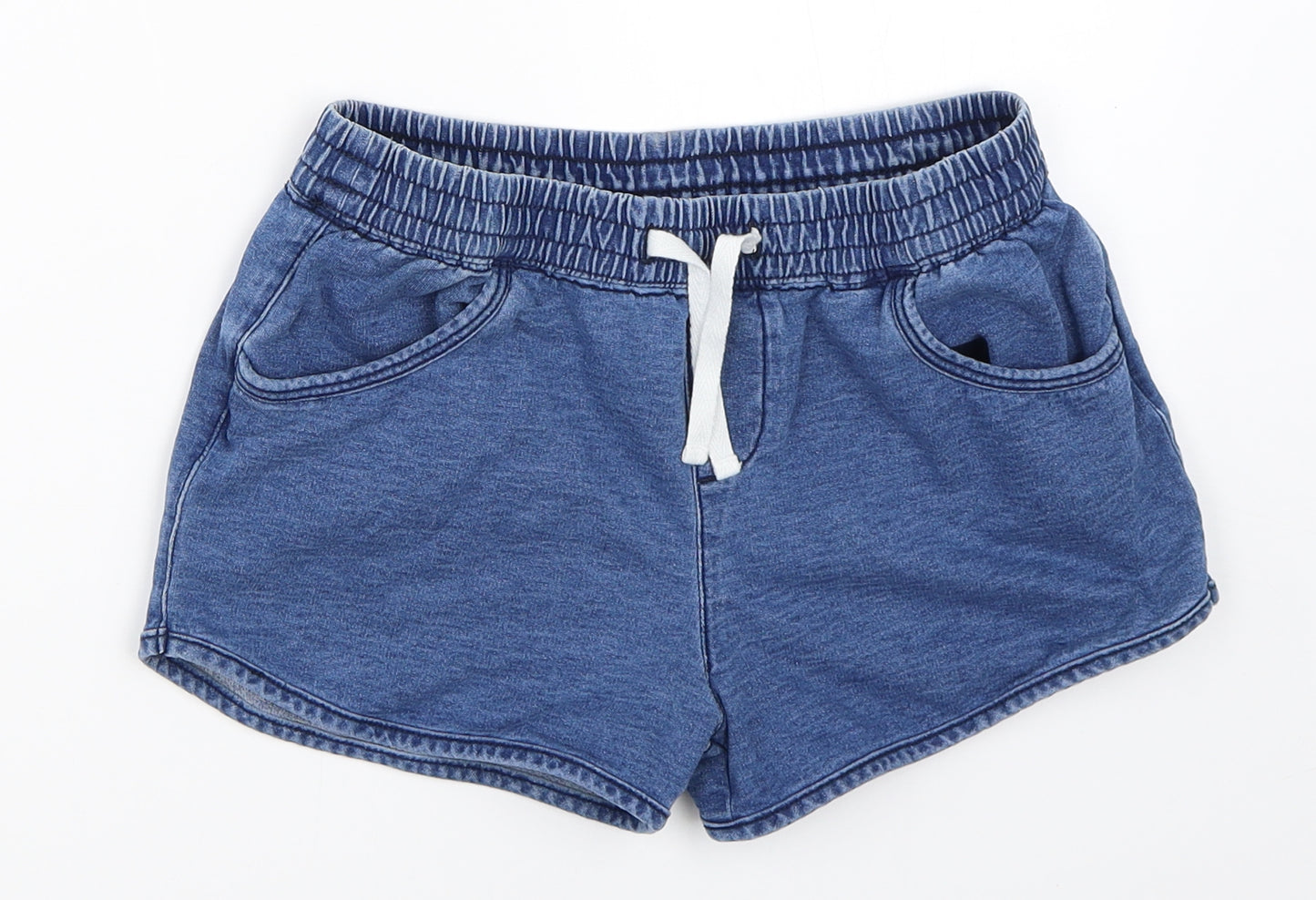 Matalan Girls Blue  Denim Hot Pants Shorts Size 11 Years