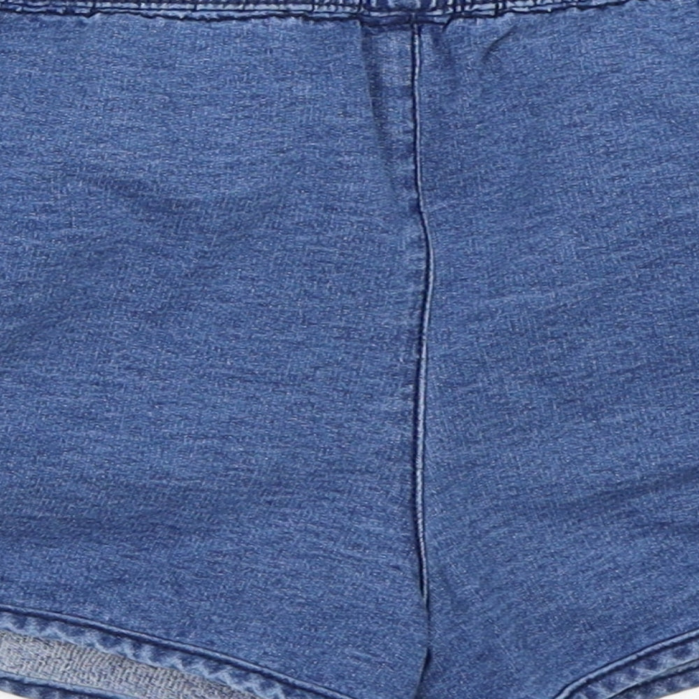 Matalan Girls Blue  Denim Hot Pants Shorts Size 11 Years