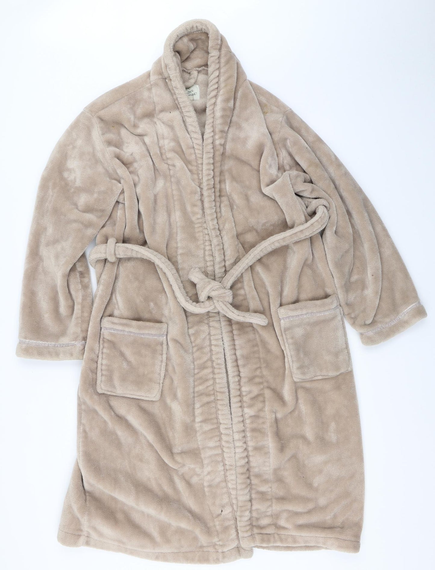 Primark Womens Beige Solid  Top Robe Size S