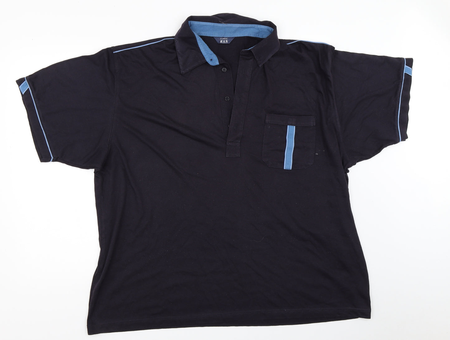 Premier Mens Blue    T-Shirt Size 2XL