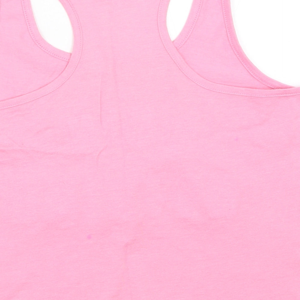 New Look Girls Pink   Basic Tank Size M