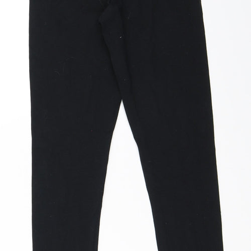 F&F Girls Black   Capri Trousers Size 11-12 Years - leggings