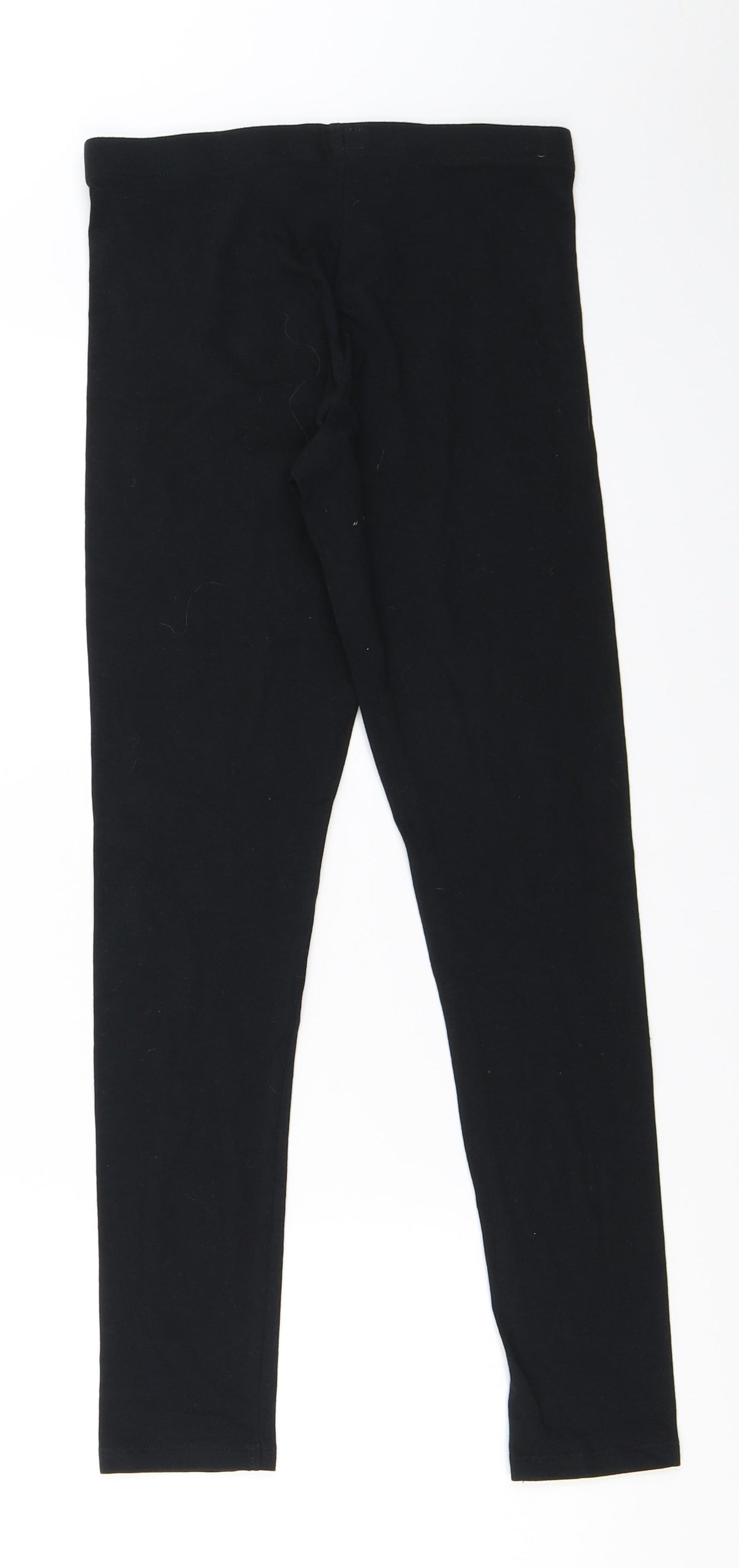 F&F Girls Black   Capri Trousers Size 11-12 Years - leggings