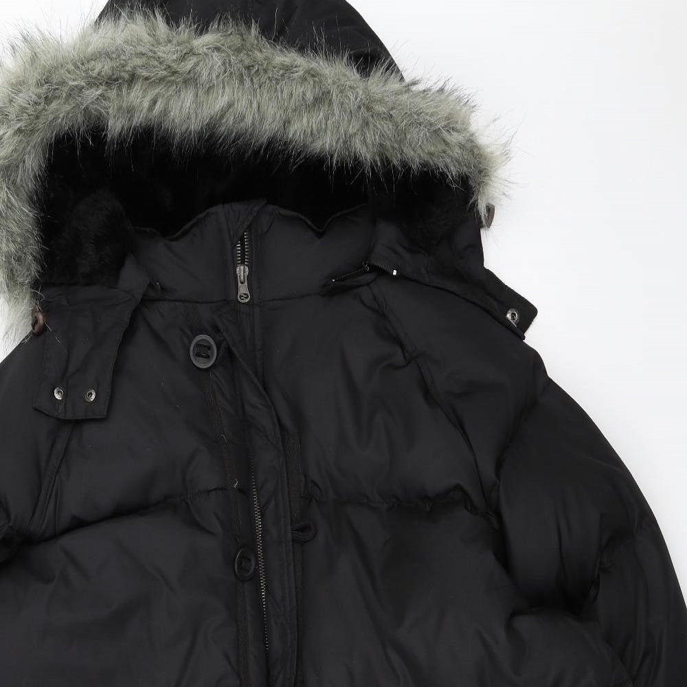 UrbanSpirit Womens Black   Puffer Jacket Coat Size 3XL