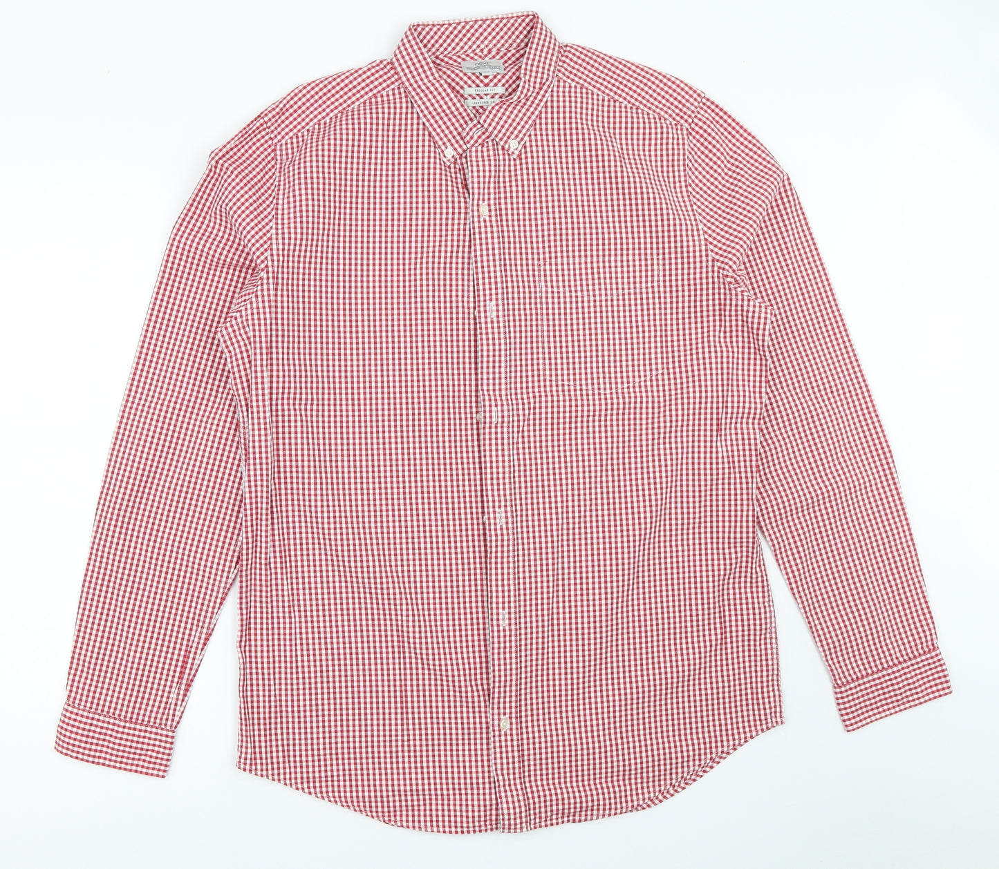 NEXT Mens Red    Button-Up Size L
