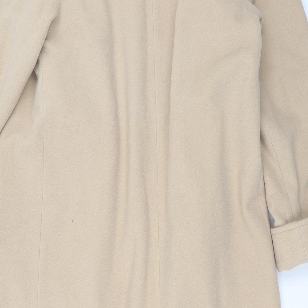 Richards Womens Beige   Overcoat Coat Size 10