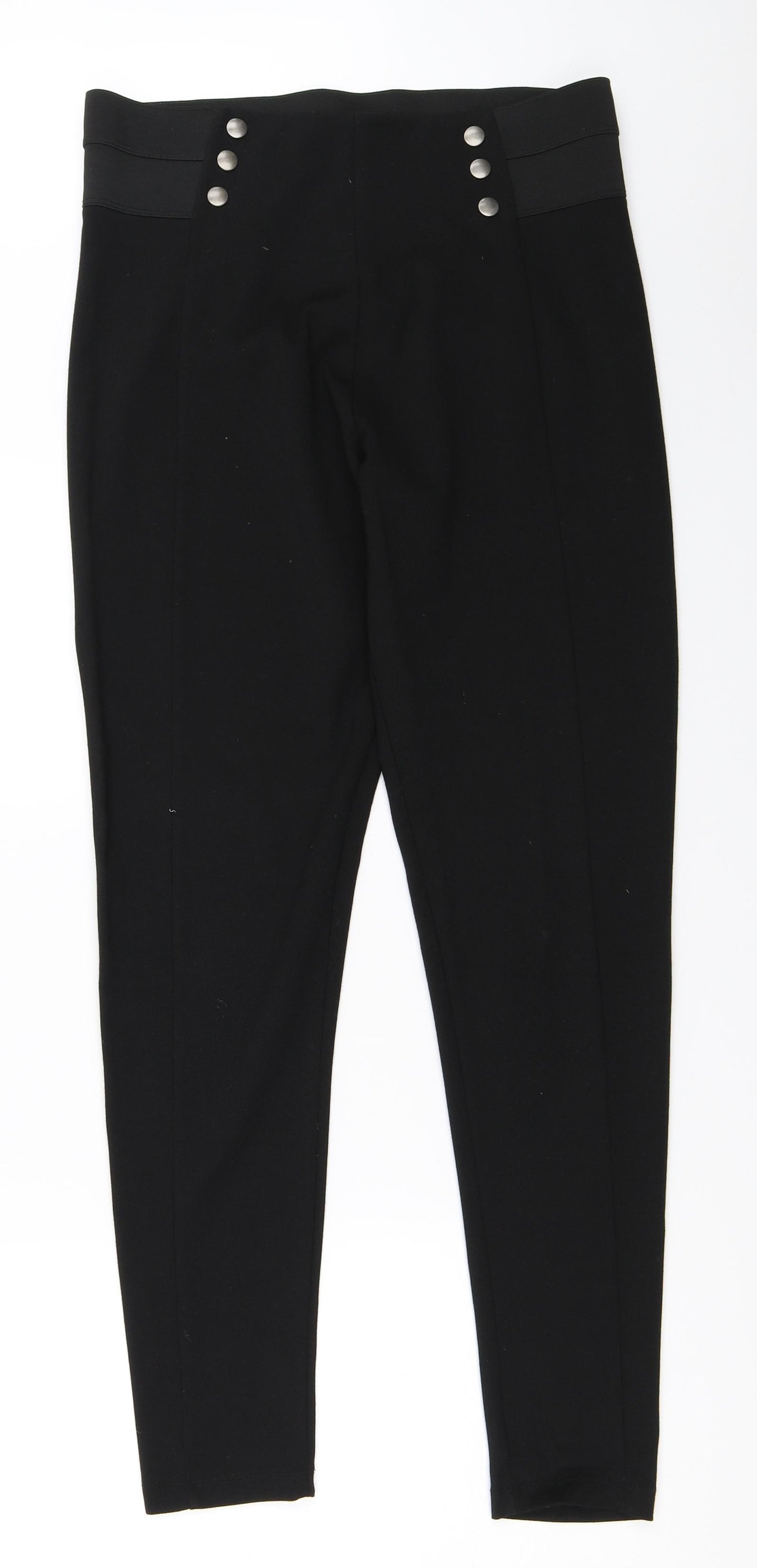 F&F Womens Black   Capri Trousers Size 16 L30 in