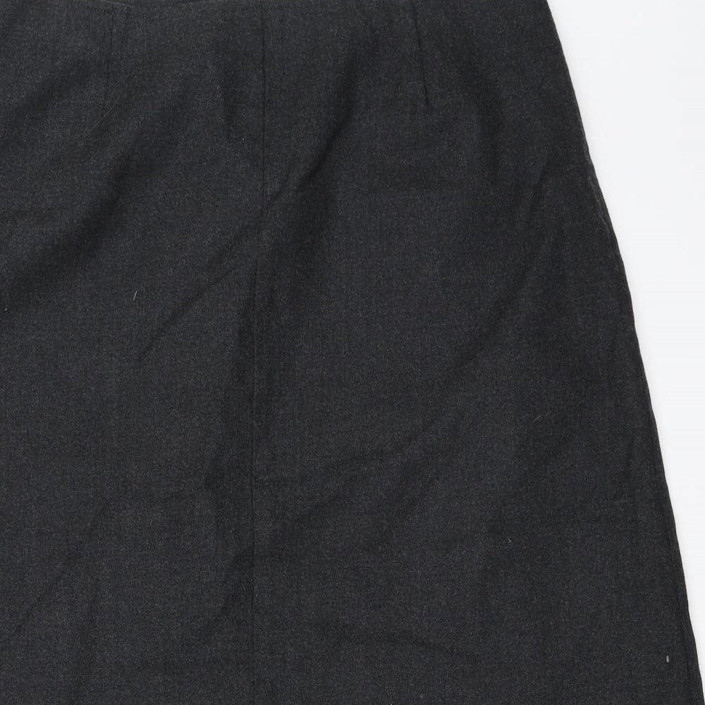 Liz Claiborne Womens Grey   A-Line Skirt Size 14