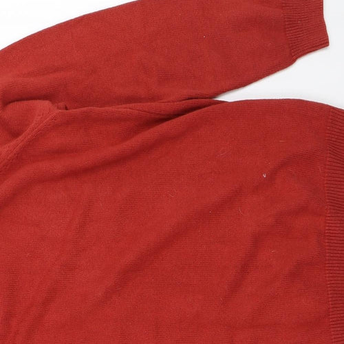 Cotton Traders Mens Red   Pullover Jumper Size L