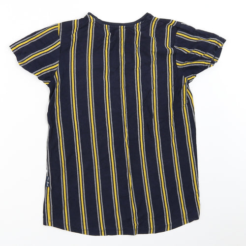 Primark Boys Blue Striped  Basic T-Shirt Size 10-11 Years
