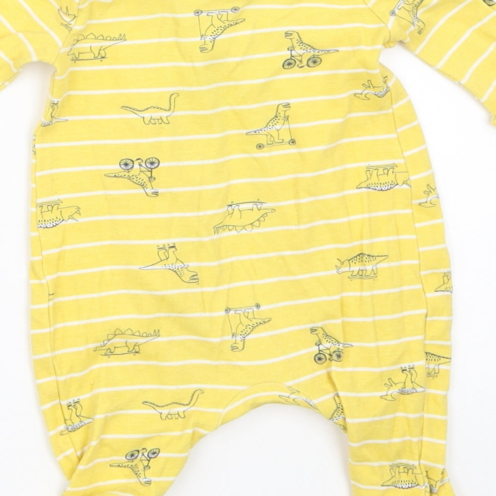 Mothercare Boys Yellow   Babygrow One-Piece Size Newborn