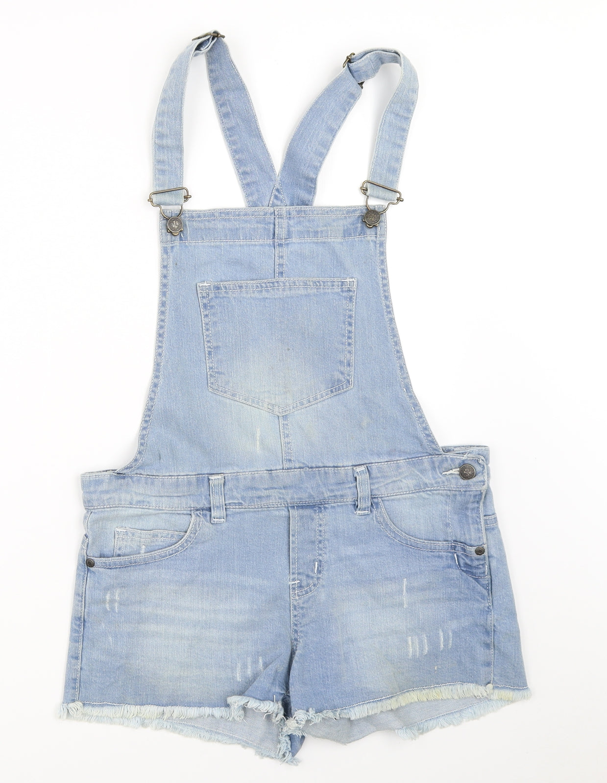 Denim State Womens Blue  Denim Dungaree One-Piece Size 12