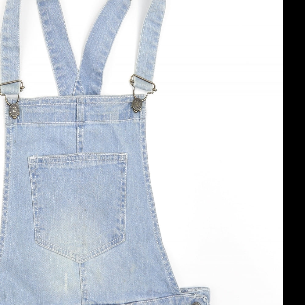 Denim State Womens Blue  Denim Dungaree One-Piece Size 12