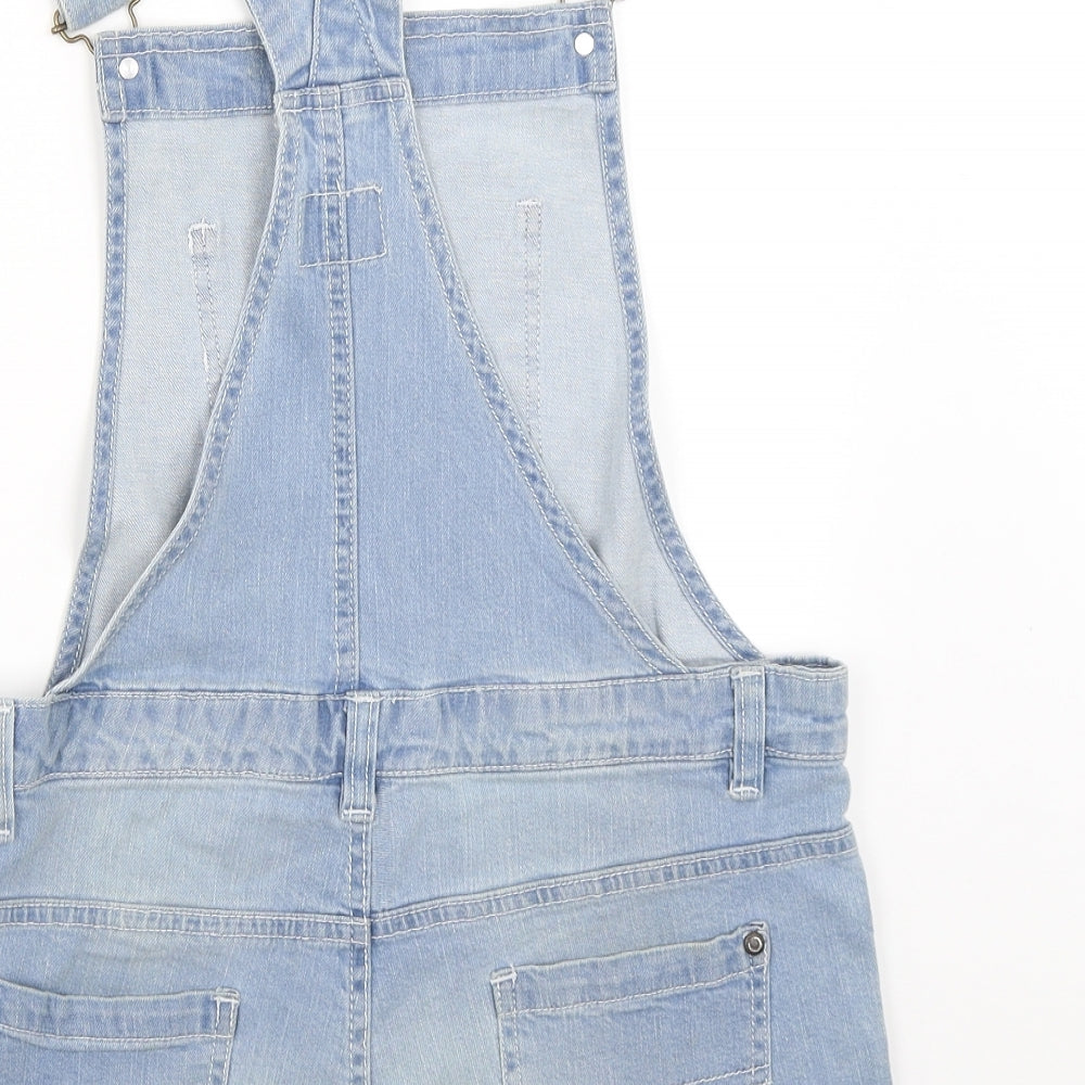 Denim State Womens Blue  Denim Dungaree One-Piece Size 12