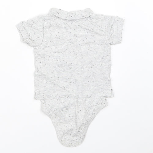 TU Boys Grey   Babygrow One-Piece Size 3-6 Months