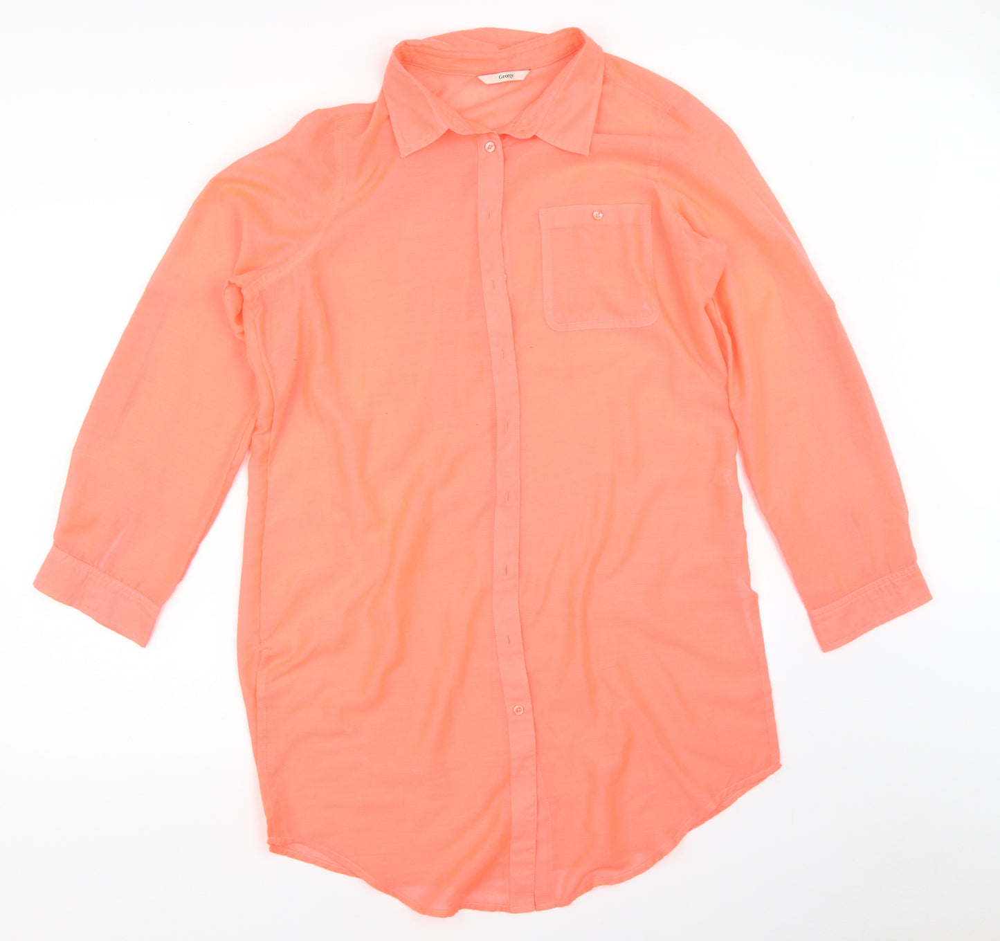 George Womens Pink   Shirt Dress  Size M