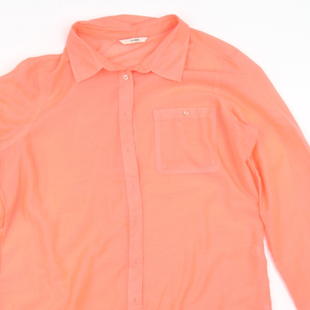 George Womens Pink   Shirt Dress  Size M