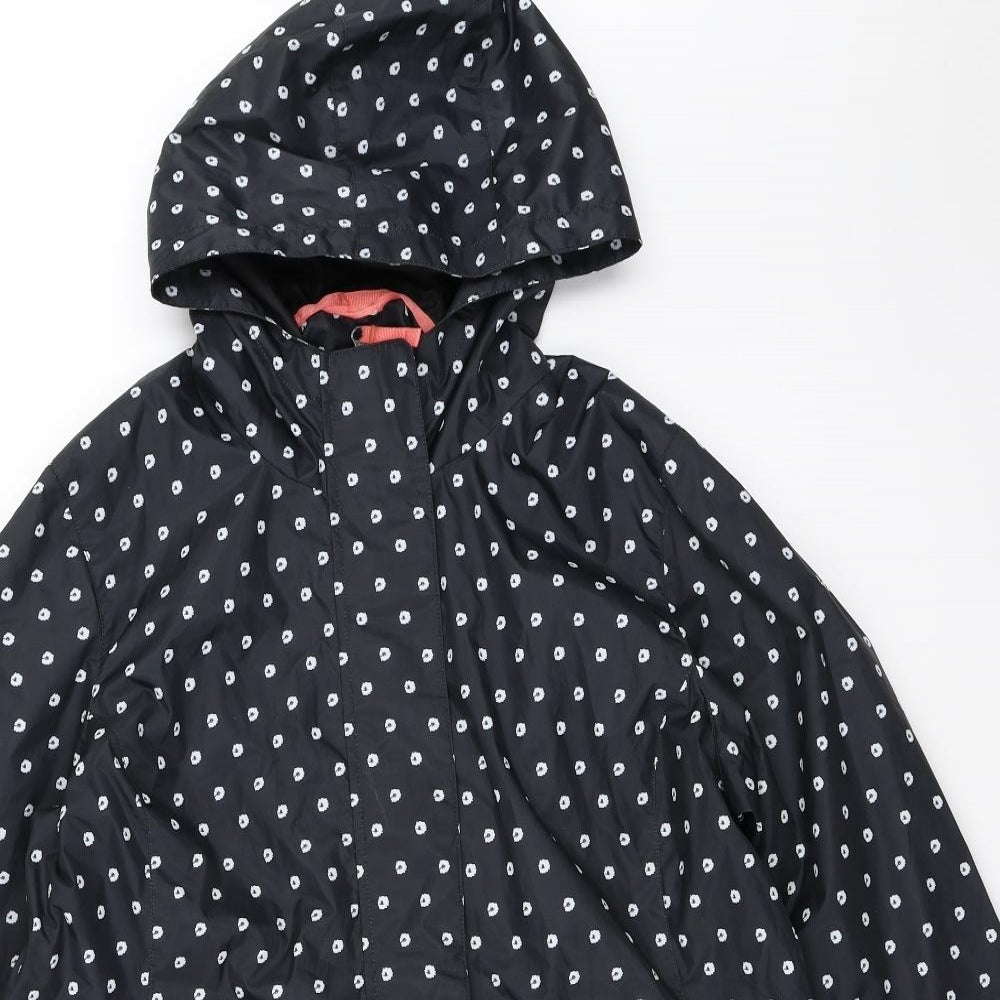 George Womens Black   Rain Coat Coat Size 14