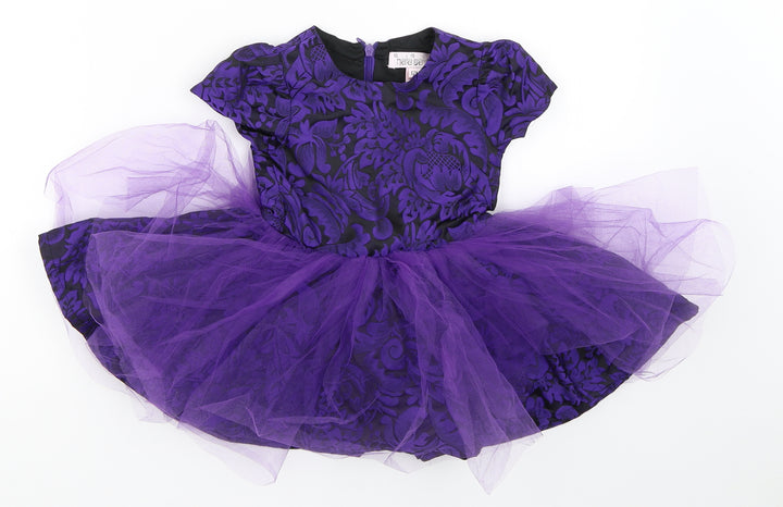 Hata Baloo Girls Purple Tutu Dress Size 12 Months