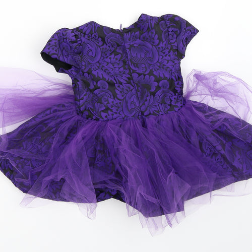 Hata Baloo Girls Purple   Tutu Dress  Size 12 Months