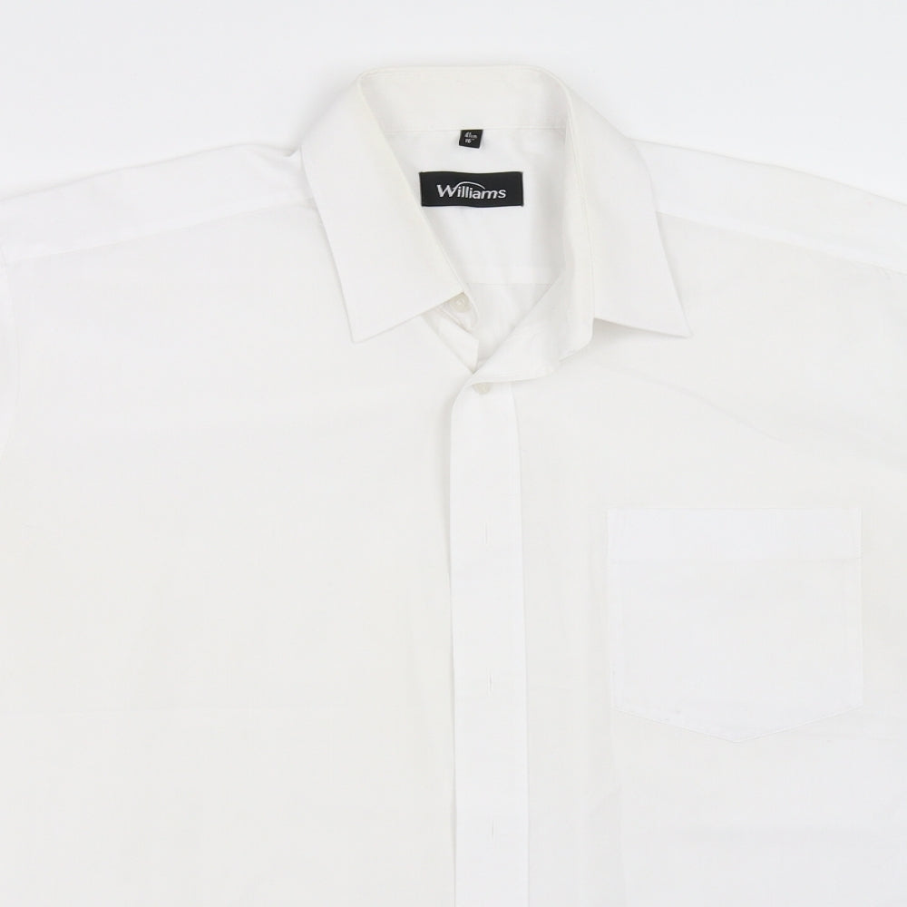 Williams Mens White    Button-Up Size 16