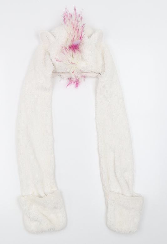 Marks and Spencer Girls Ivory   Scarf Scarves & Wraps One Size  - unicorn