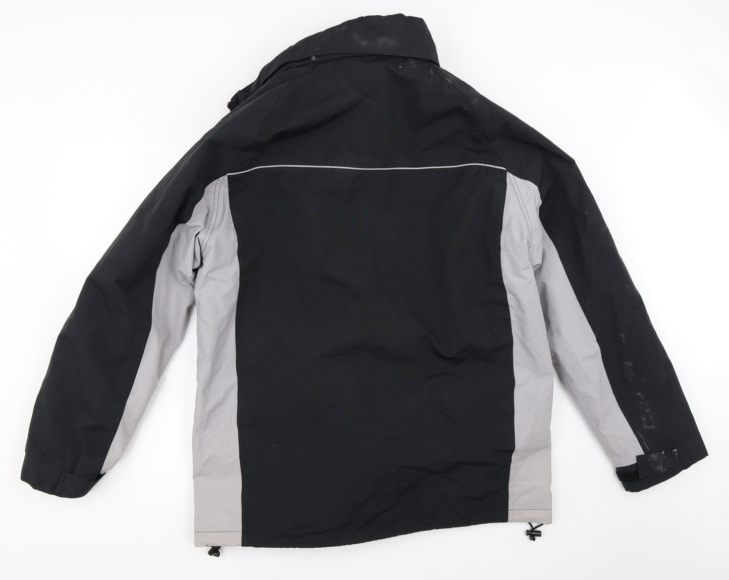 US Athletic Mens Black   Overcoat Coat Size L