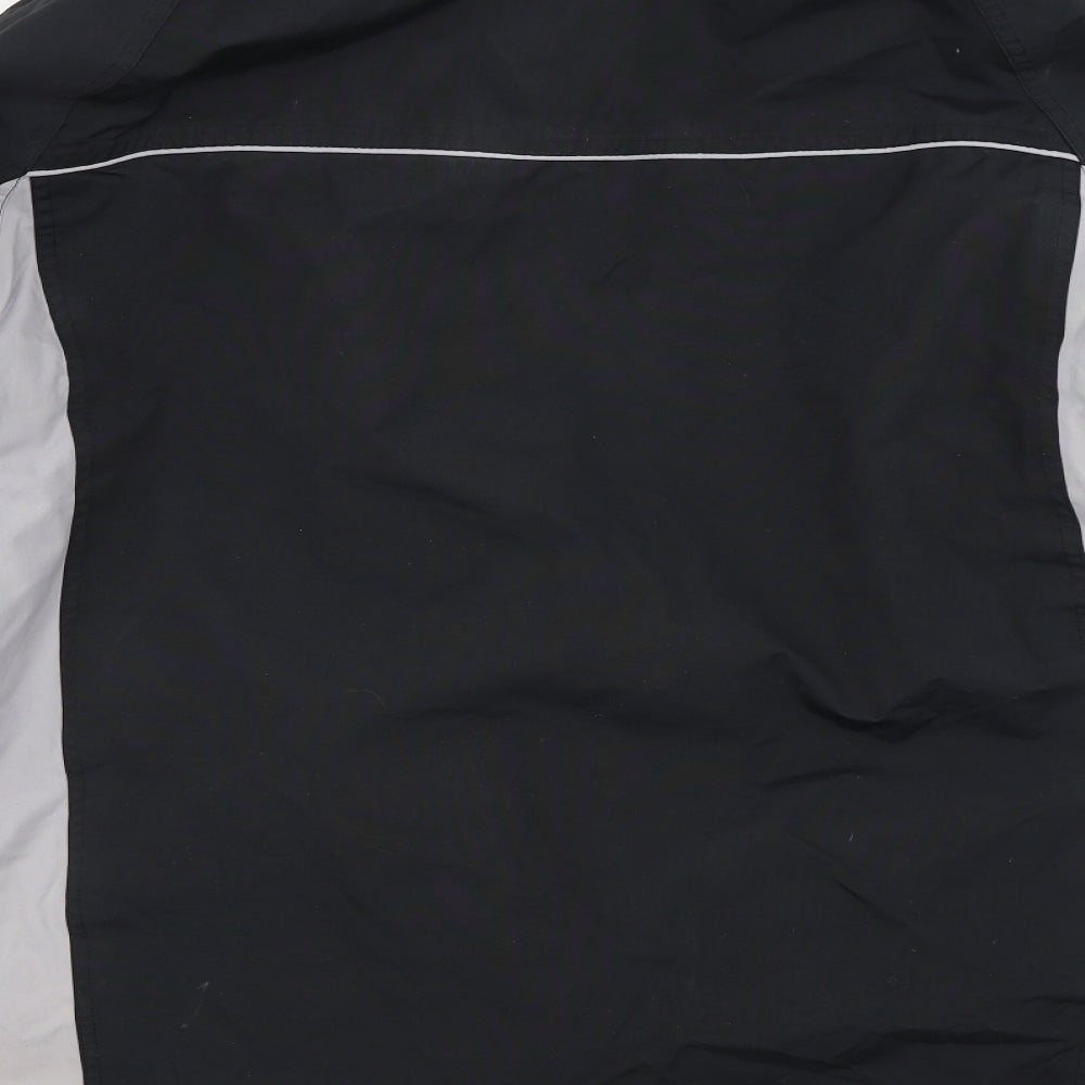 US Athletic Mens Black   Overcoat Coat Size L