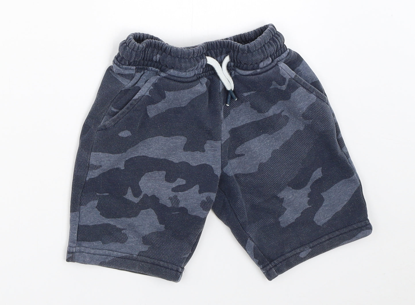 NEXT Boys Blue Camouflage  Sweat Shorts Size 4 Years